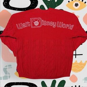 NWT✨ | Disney | Cable Knit Embroidered Oversized Unisex Spirit Jersey Sweater